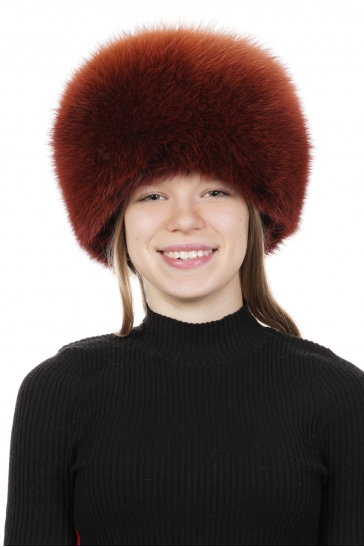 Шапка женская из песца