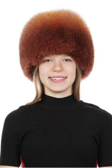 Шапка женская из песца