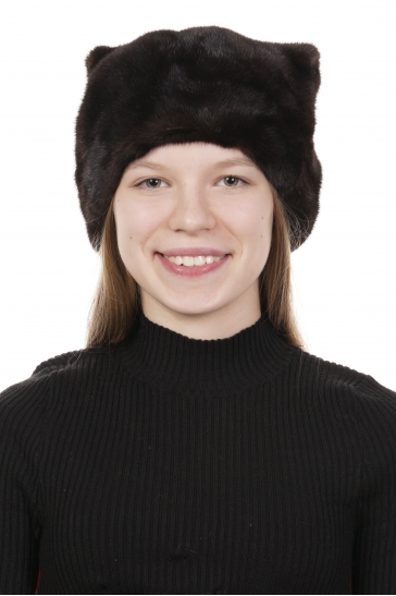 Шапка женская из норки
