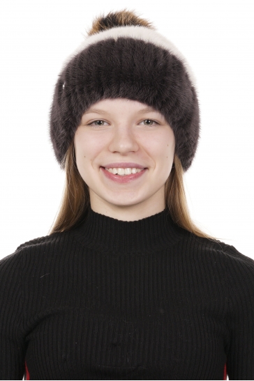 Шапка женская из норки